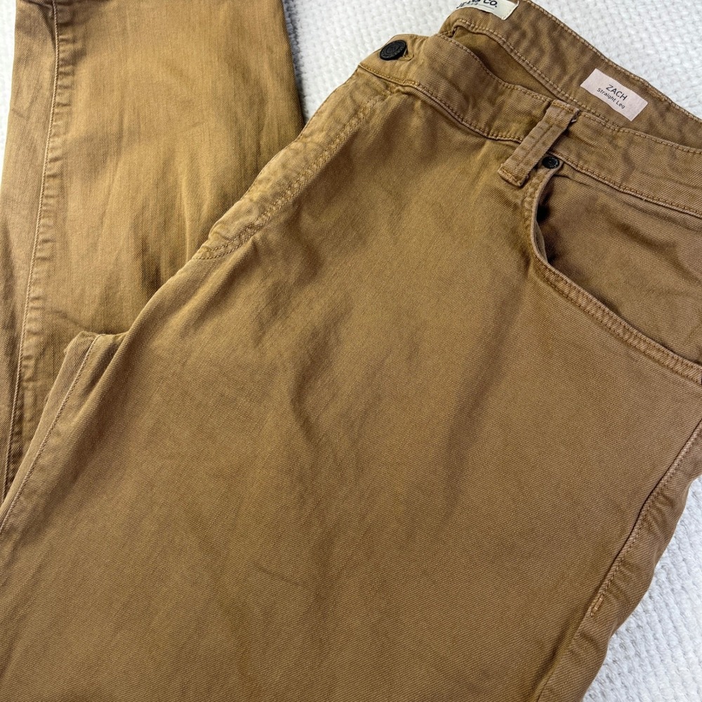 Mavi Jeans‎ Co Zach Straight Leg Brown Pants Mens 46x32 46x31 measured Tobacco